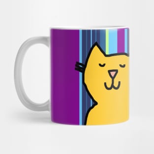 Yellow Cat Thinking Mug